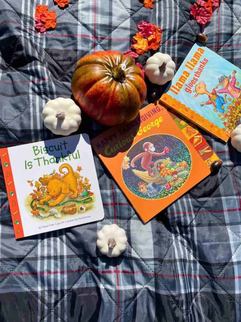 Thanksgiving books for baby and younger toddler