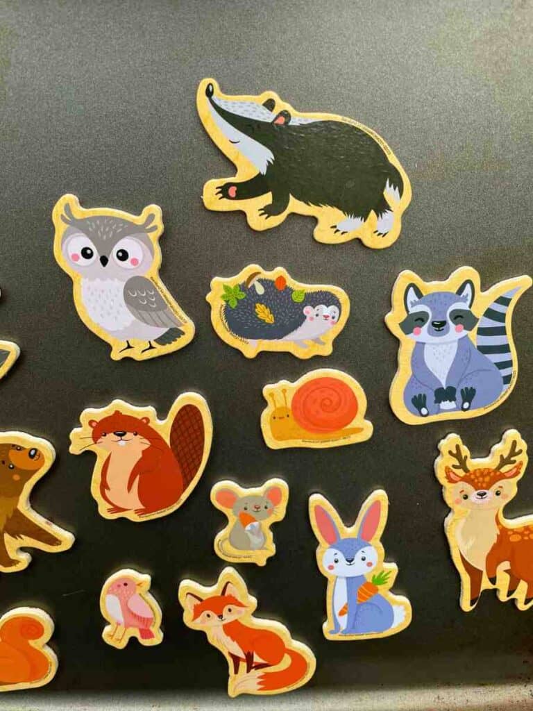 magnetic woodland creatures to make the Heartwood Hotel interactive
