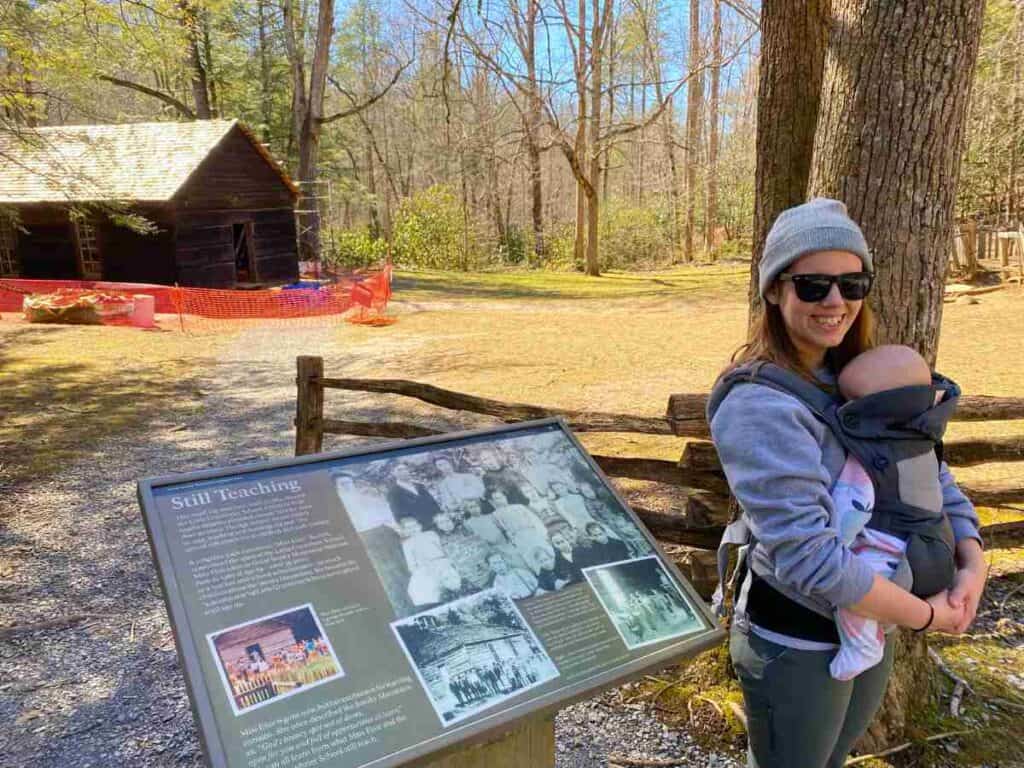 Baby on a hike in an Ergobaby 360