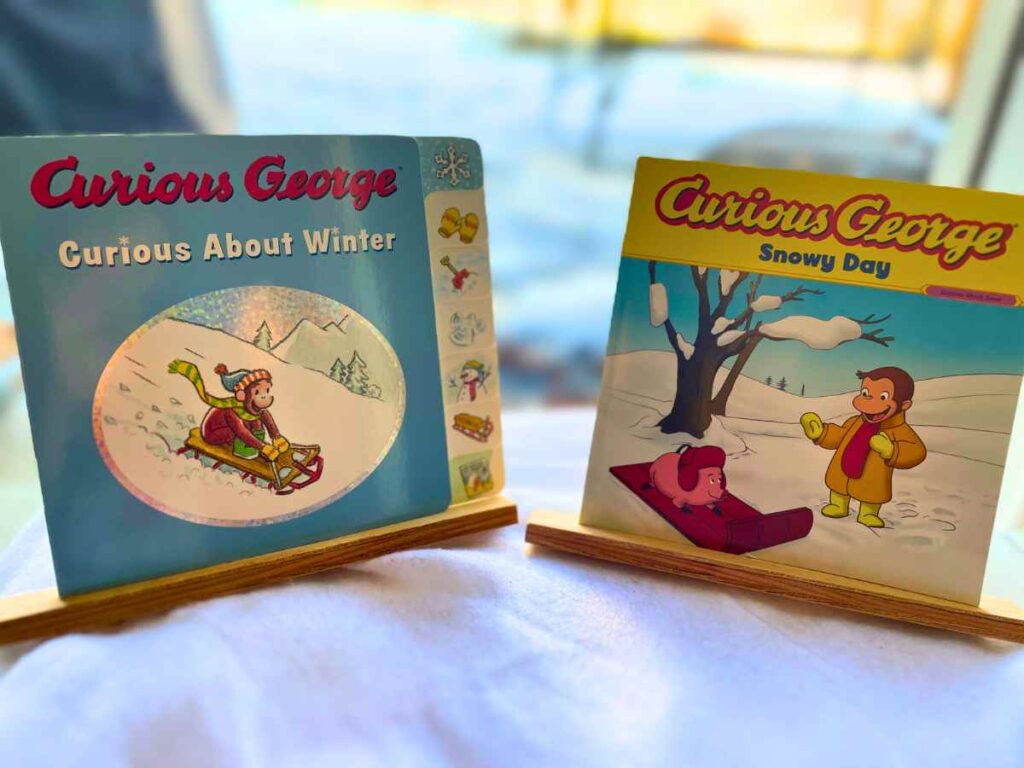 Curious George Snow books for preschoolers