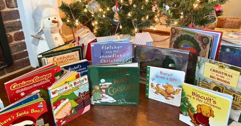 collection of Christmas books for toddlers and preschoolers