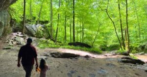 exploring carter caves state park with kids