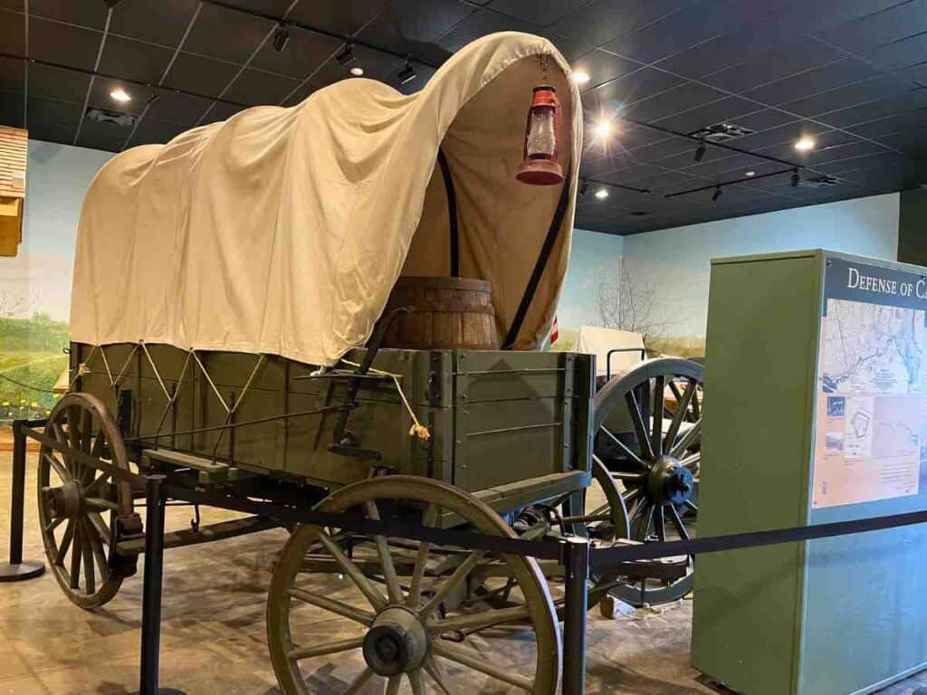 The exhibit at Camp Nelson