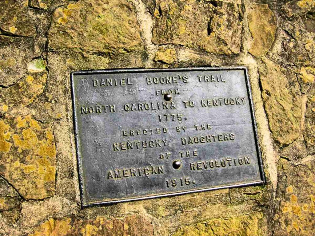 The Daniel Boone Trail Marker at Cumberland Gap National Historical Park
