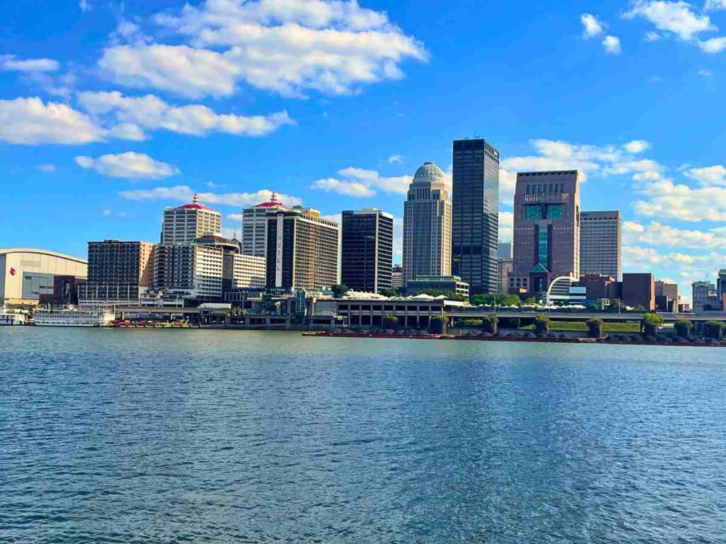Louisville skyline from the Riverboat