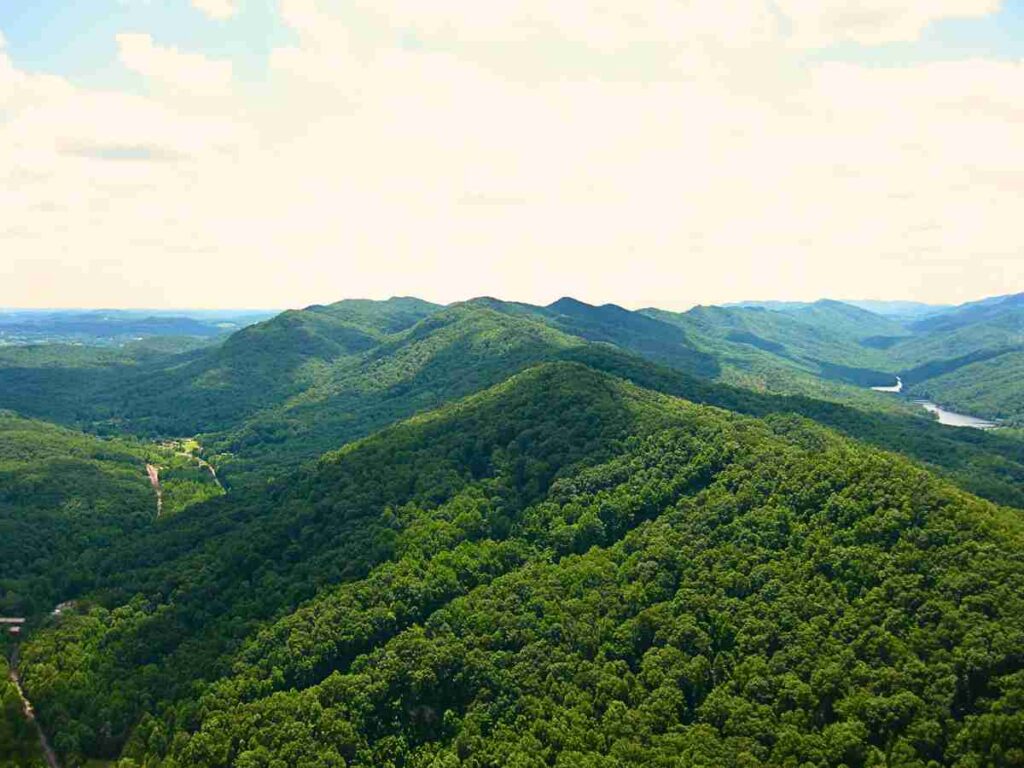 The view from the Pinnacle at Cumberland Gap National Historical Park