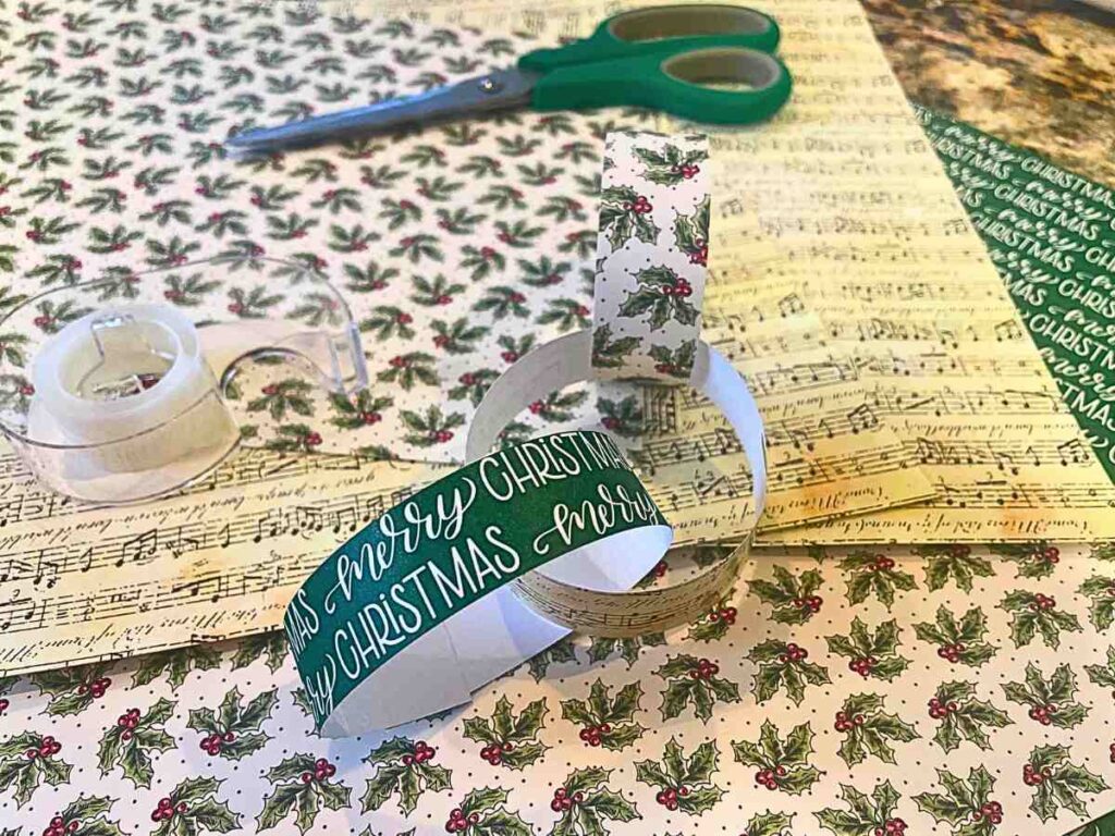Christmas paper chains