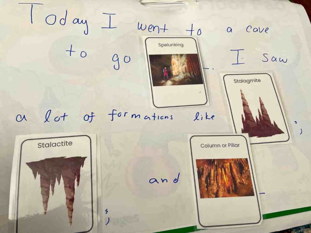 Cave preschool activity