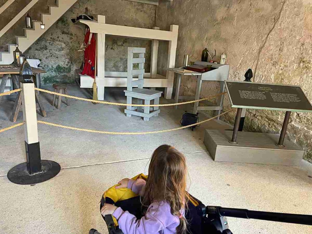 Exhibit in Castillo de San Marcos National Monument