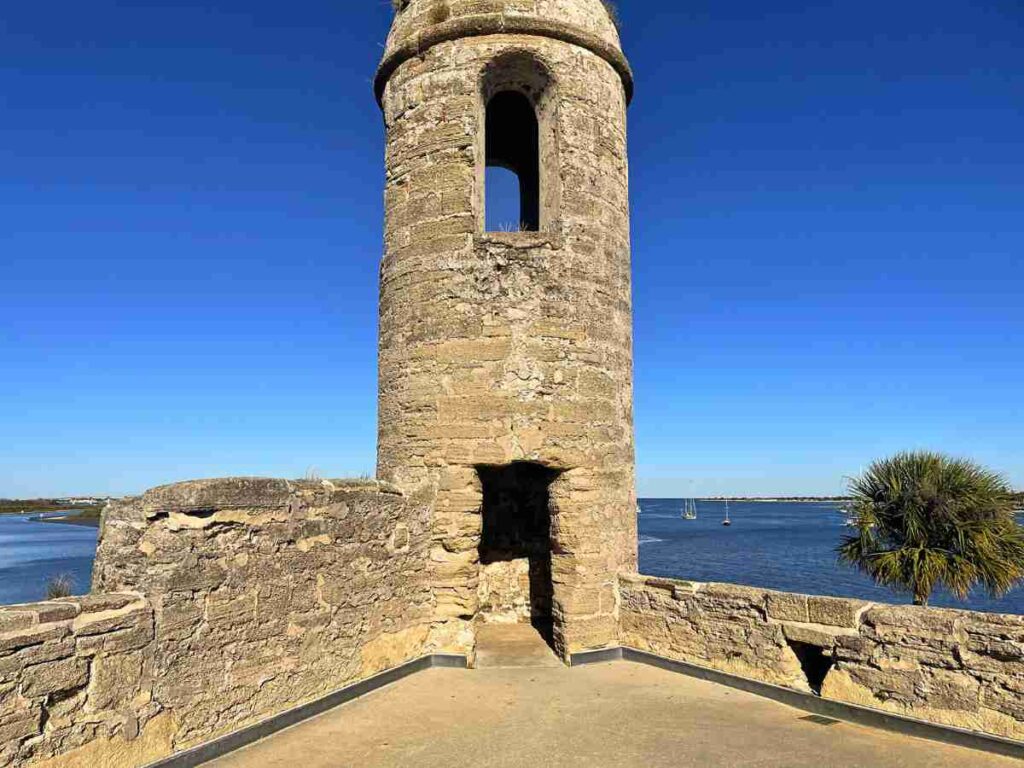 Lookout tower at Castillo de San Marcos National Monument