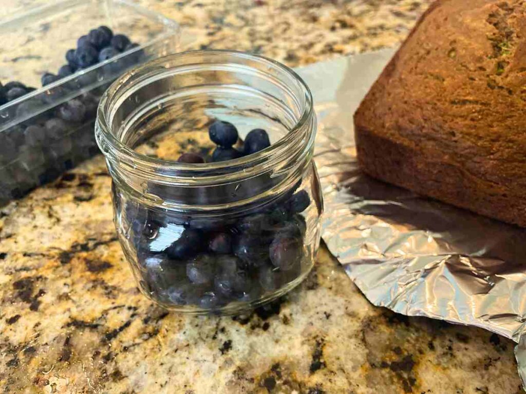 homemade zucchini bread for a family road trip