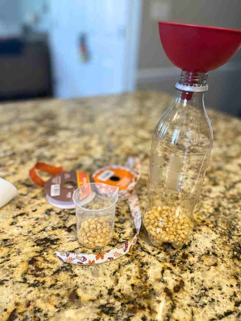 Corn Kernel Shaker Harvest Activity for Preschoolers