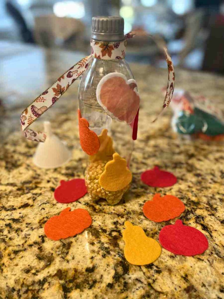 Corn Kernel Shaker Harvest Activity for Preschoolers