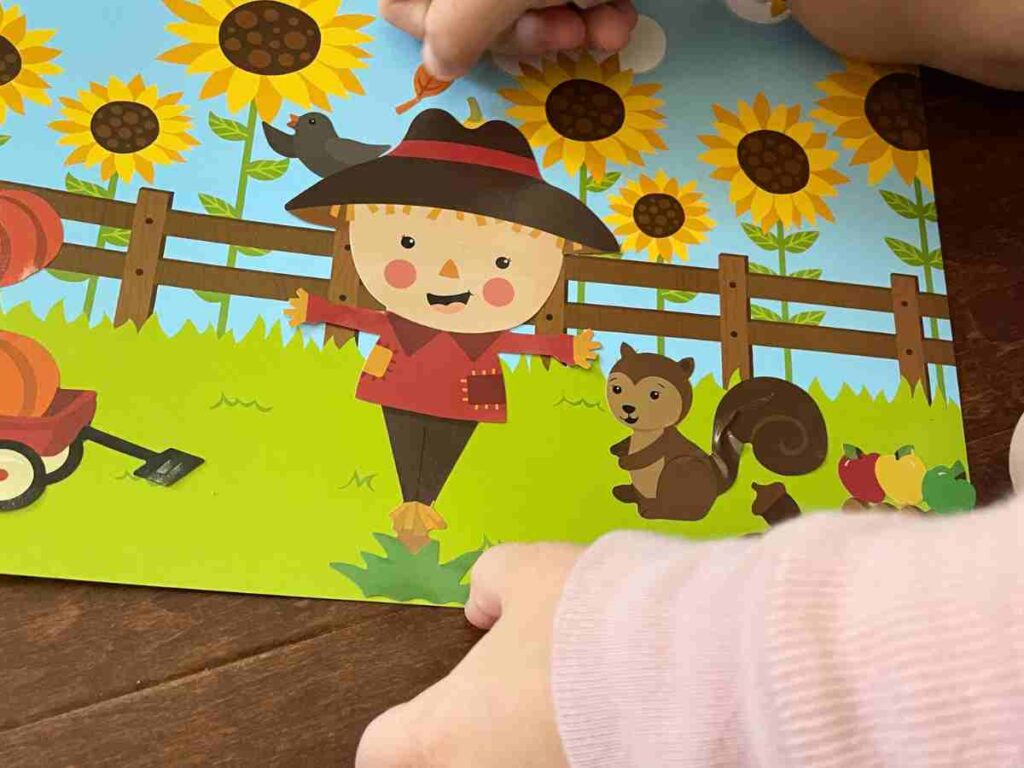 Harvest Scene Sticker Activity